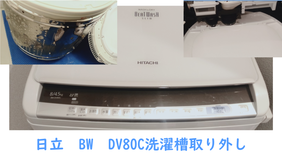 日立BW-DV80C洗濯機